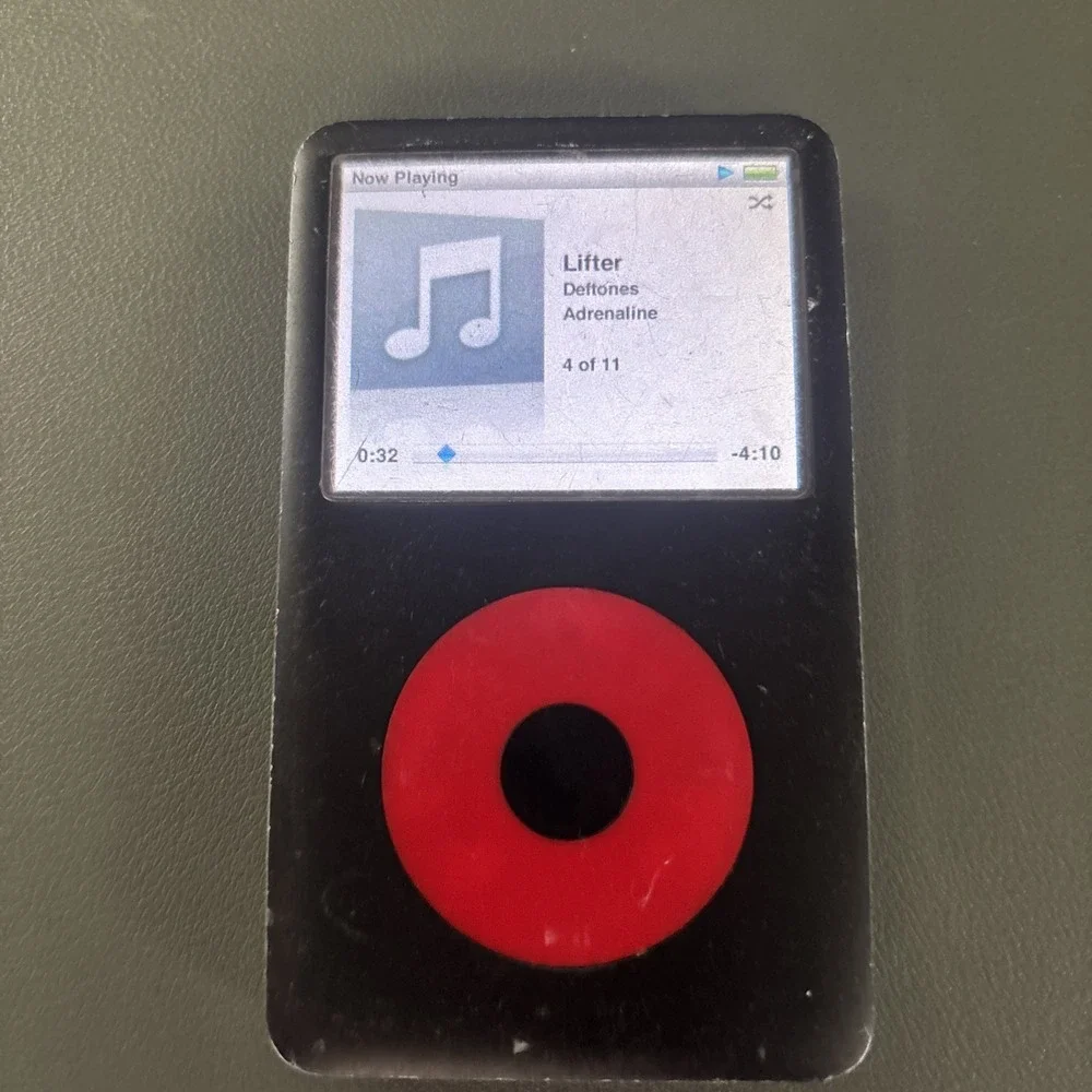 Apple iPod Video 5th Gen U2 Special Edition 256GB SSD Modded Black Red